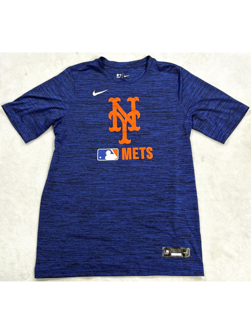 Nike New York Mets Shirt Youth XL 18/20 Dri-FIT MLB Blue Short Sleeve T-Shirt